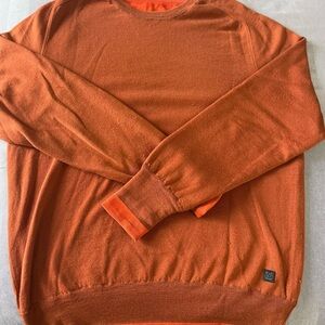 Men's Louis Vuitton Cashmere reversible Orange Crewneck Sweater